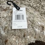 Cabela's  Cream and Brown Knit Beanie with Floral Detail Photo 3