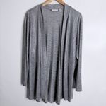 Susan Graver  Foil Print Cardigan Only 1X Open Front With Pockets Casual Holiday Photo 1