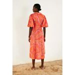 Farm Rio ππ Bright Forest Midi Dress ~ Botanical Print Small S NWT Photo 4