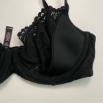 Victoria's Secret  Bra Unlined Demi Underwire Floral Lace Convertible Black Photo 8