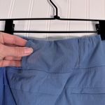 Athleta  Trekkie North Shorts Blue Zipper Pockets Size 12 Photo 10