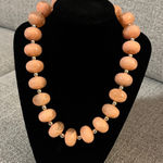 Vintage “Angel Skin” Peach Beaded Necklace Photo 0