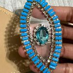 Miss Lola Blue Bejeweled Sandals Photo 3