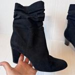 Sam Edelman  Black Faux Suede Slouchy Ankle Boots Womens 8 Wanda Fall Booties Photo 4