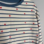 Pact  striped heart sweatshirt Photo 1