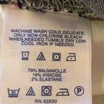 Lands’ End pants women’s 14 Floral light beige background mid Photo 3