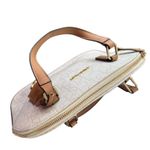 Calvin Klein Signature Logo Round Satchel Handbag Purse Bag Crossbody Zip Top Photo 7