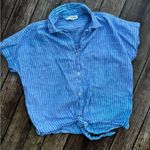 BeachLunchLounge  Blue and White Striped Shirt Photo 0