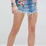 Free People  24” Wild Rose Distressed Studded Skirt Photo 0