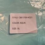 For Love & Lemons Aqua Mini Skirt Size XL Photo 4