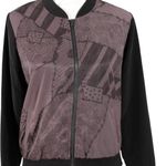 Disney NWT Nightmare Before Christmas Bomber Jacket Gray & Black Jack & Sally Photo 3