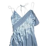 For Love & Lemons Pastel Blue Satin James Maxi Dress Womens M Photo 2