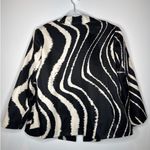 Eloquii  Modern Black Ivory Zebra Print Blazer Plus Formal Dressy Size 14/16 Photo 3