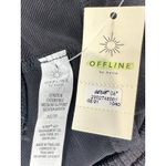 Offline by Aerie Ribbed Twist Front Medium Support Sports Bra Black Size S NWT!! Photo 3