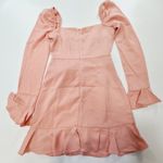 MORE TO COME Khloe Ruffle Sleeve Mini Dress in Blush XS Pink Photo 10