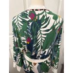 Soma Intimates Short Pipe Cool Nights Robe in Jungle Floral, L/XL Size L Photo 6