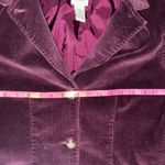 L.L. Bean Women's Jacket Blazer Corduroy 3 Button Burgundy Vintage Size 10 Reg Purple Photo 7