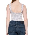 Free People  Women's Printed Clean Lines Thong Bodysuit, Lilac Combo, XS-S Photo 1