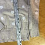 Gap  Beige Polka Dot Long‎ Sleeve Sweater Classic Crew Neck Pullover Womens Small Photo 5