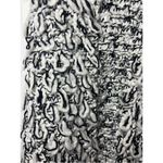 Topshop White Black Thick Chunky Loopy Knit Long Vest Gilet Size Large Acrylic Photo 4