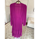 Knox Rose  Beach Robe Duster Ruffle Tiered Boho Bright Boho Feminine Summer Party Photo 2