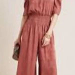 Anthropologie  Current Air Chocolate Wide Leg Jumpsuit Sz 1X Photo 0