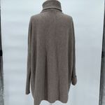 Garnet Hill Wool Cashmere Turtleneck Sweater Dress Taupe Size 8 Photo 5
