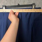 J.Crew Woman Size Medium blue satin like modest elastic waistband skirt Photo 3