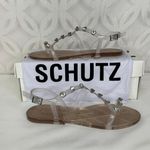 Schutz  Bria Crystal Clear Jelly Embellished Sandal with Dust‎ Bag Size 6 NIB Photo 6