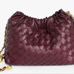NEW Joryin Woven Crossbody Bag & Evening Purse Dumpling Clutch Hobo Cloud Red Photo 0