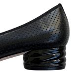 EUC VAN ELi Leather Low Heels Black Size 5.5 Photo 3