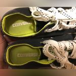 Converse Woman’s All Star sneakers with a double tongue black neon green size 8 Photo 7