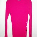Adam Lippes  Pink Long Sleeve Sweater Dress in XL Photo 0