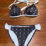 Belk Black And White Lace Bikini Set Photo 0