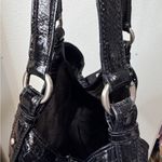 Cole Haan  Genevieve Weave Black Woven Leather Shoulder Bag Classic Photo 9