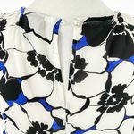 Who What Wear Floral Print Sleeveless Blouse Tank Top White Black Blue Size Small Photo 11