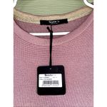 Sistes Italy Dusty Rose Metallic Detail Asymmetric Tunic Blouse Shirt Medium NEW Pink Photo 3