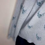 Skull Cashmere Indie Skull Print Sweater Teal S Photo 3