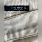 Miu Miu  winter white boot cut jeans size 30‎ Photo 2