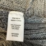 Coldwater Creek Open Drape Cardigan Cable Knit Sweater Gray Size S (8) Photo 3
