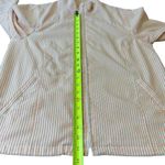 Orvis Women’s  Peach White Zip Front Seersucker Jacket Photo 6