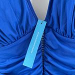 Bleu Rod Beattie Swimsuit Size 14 One Piece Shirred Ruched Cobalt Blue NWT Swim Photo 3