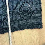 Carolyn Taylor  Blue Knit Cardigan Size M Photo 1