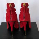 Giuseppe Zanotti  red suede bootie size 39.5 Photo 2