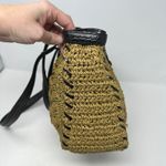 Brighton Leather Trim Raffia Double Strap Shoulder Bag Photo 4