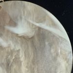 Chic Circular Dangle Earrings NWOT Gold Photo 2