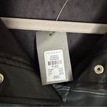 Primark NWT  Faux Leather Button Down Shirt Jacket Shacket Black Size L Photo 3
