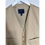 J.Crew  Women’s Tan Camel Cotton Old Money Suit Vest - Medium M Classic Photo 2