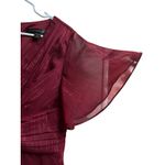 Ever Pretty  Metallic Fabric V-Neck A-Line Wedding Guest Dress Ruffled Hem Large Photo 4