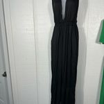 DIARRABLU Women’s Black Sleeveless Halter Top Pantsuit Size Medium EUC Photo 1